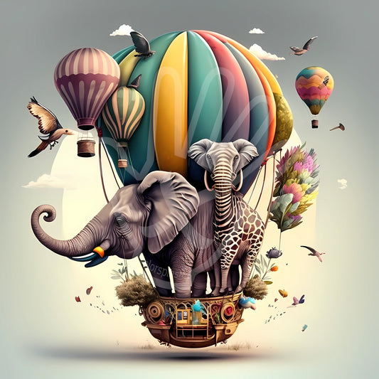 Fantasidyr i Farverig luftballon 🎈🌈